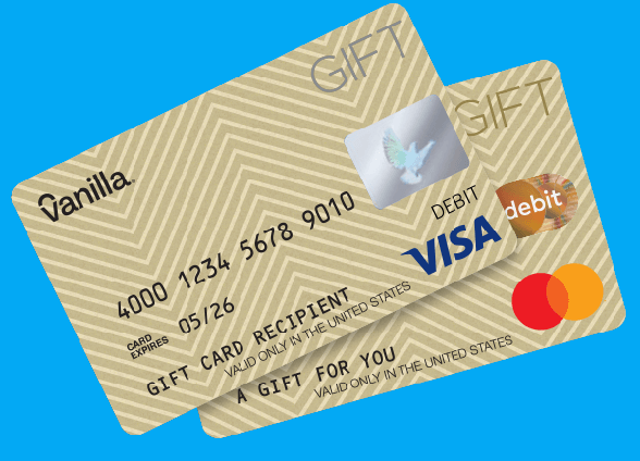 Vanilla Visa card and Vanilla Mastercard side-by-side